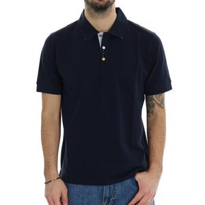 POLO IN PIQUET BLU